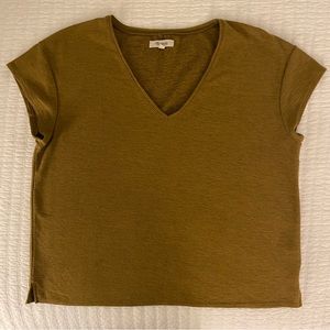 Madewell Boxy V-neck Tee // Size M